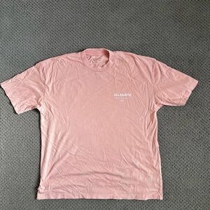 AllSaints Underground Pink valentine shirt men’s medium